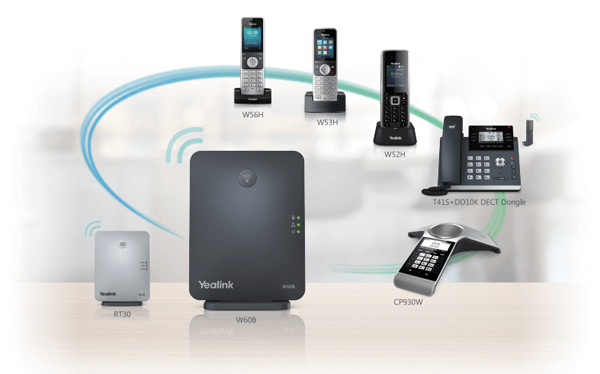 Беспроводной DECT IP-телефон Yealink W60P